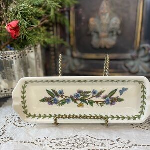 Vintage Portmeirion botanical garden ceramic corn on the cob dish